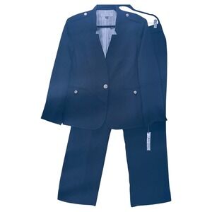 Tahari Suit Navy 16P